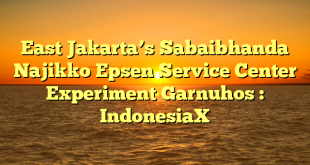 East Jakarta’s Sabaibhanda Najikko Epsen Service Center  Experiment Garnuhos : IndonesiaX
